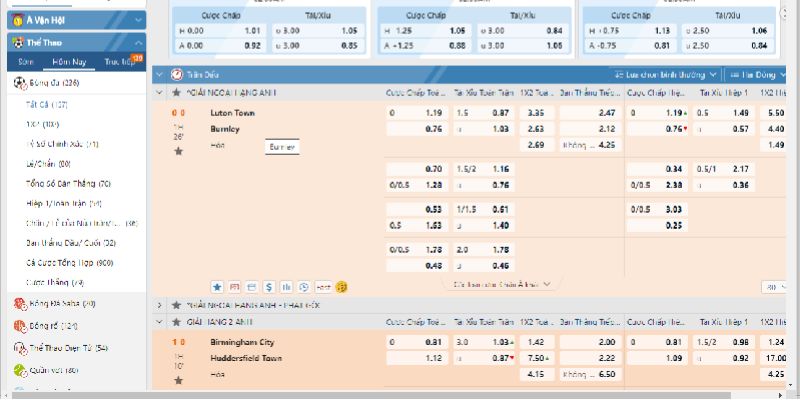 Các kèo hot hit không nên bỏ lỡ