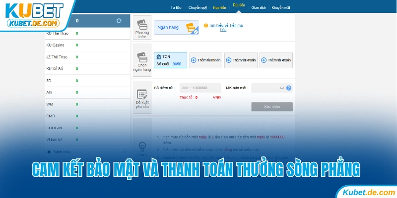 Cam kết trong bảo mật và thanh toán